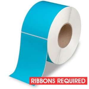   Fluorescent Blue Industrial Thermal Transfer Labels: Office Products