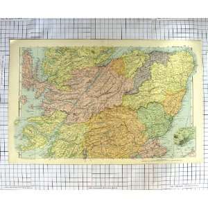  ANTIQUE MAP c1790 c1900 SCOTLAND DUNDEE MORAY FIRTH: Home 