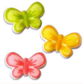 EDIBLE BUTTERFLY CUPCAKE TOPPERS CUP CAKE DECO 12CT NEW  