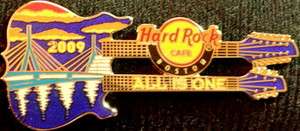Hard Rock Cafe BOSTON 2009 Zakim BRIDGE DN GUITAR PIN  