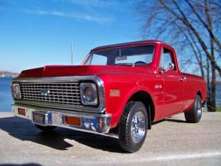 18 Detroit Diecast Custom Cragar HY61 Burgundy Red 1972 Chevrolet C 