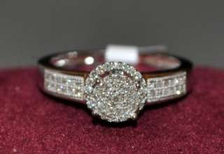 Diamond Engagement Ring Promise Ring 0.25ct White Gold  