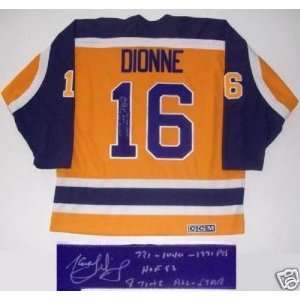 Marcel Dionne Autographed Jersey   Inscribed:  Sports 