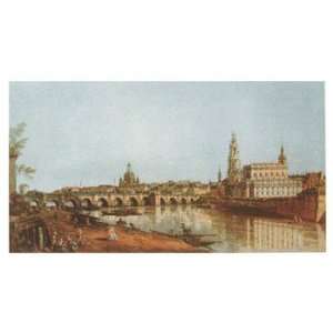  Dresden, Elbufer   Poster by Giovanni Antonio Canaletto 