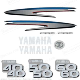 Yamaha 4 Stroke 40/50/60hp Outboard Decal Kit  
