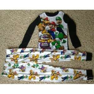  Super mario Bros Pajamas/Mario Bros 2 Piece Sleepwear 