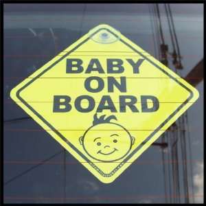  WINDOW SIGN BABY ON BOARD GIFT Automotive