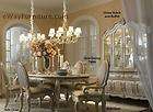   Dining Room Set Oval Wood Table 6 Chairs Michael Amini Furniture