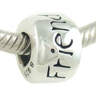   Sterling Best Friends Forever Message Bead Fits Pandora Charm Jewelry