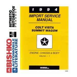    1994 DODGE COLT VISTA SUMMIT WAGON Service Manual CD: Automotive