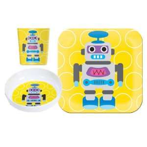  Yellow Robot Dish Set Baby