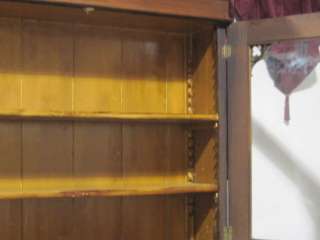 Antique Walnut Drop Front Secretary Desk With Bookcase  