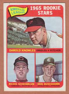 1965 Topps Baseball High #577 A.L. ROOKIE STARS SP EX  