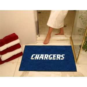  NFL San Diego Chargers   ALL STAR MAT (34x45): Home 