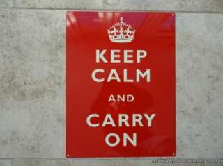 KEEP CALM AND CARRY ON SIGN WALL PLAQUE WAR PROPAGANDA  