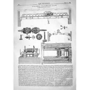  1867 OVERHEAD TRAVERSING CRANE EGLINGTON ENGINE WORKS 