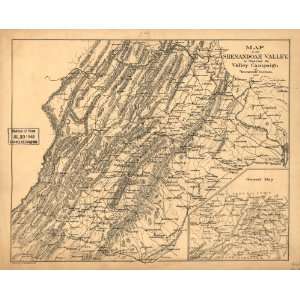 Civil War Map Map of the Shenandoah Valley, to illustrate the Valley 