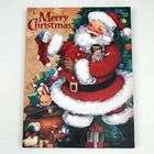   Santa Claus with Tree and Toys Merry Christmas Canvas Wall Hanging