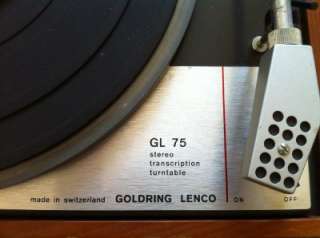 Vintage Goldring Lenco GL75 Stereo Transcription Turntable  