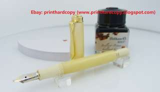   Edition Pearl White Pelikan M320 Souveran Fountain Pen 14k nib  