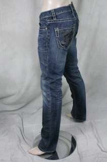 MEK Denim Jeans Mens TETOUAN Med Blue Straight saddle stitch 