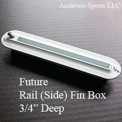 Future Fins 3/4 Fin Box surfboard Rail Side  