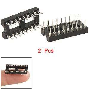  Gino 2 Pcs 18 Pin Round Type PCB Board Adaptor DIP IC 