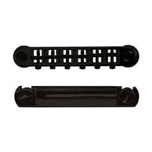   Tune o matic/Tailpiece Set (large posts) (Black): Musical Instruments