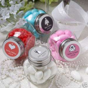 225 Mini Personalized Candy Glass Jars  