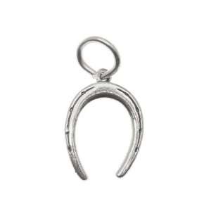   Sterling Silver Lucky Horseshoe Charm 16mm (1) Arts, Crafts & Sewing