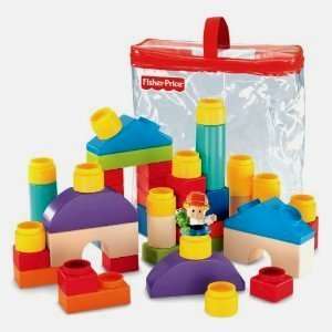 FISHER PRICE LITTLE PEOPLE BUILDER CLASSIC SHAPED BLOCKS  
