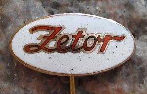 Antique 1950s Zetor Farm Tractors Advertising Badge  