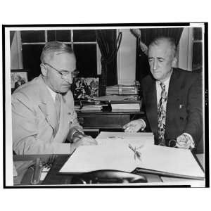   Truman signs United Nations charter, James Byrnes