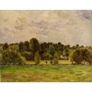  Oil Painting: Eragny, Twilight: Camille Pissarro Hand 
