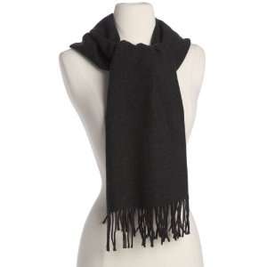  Cashmere Scarf Made in Scotland Charcoal Color Everything 