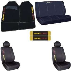   Seat Cover & Shoulder Belt Pads   MOMO Corse Black/yellow: Automotive