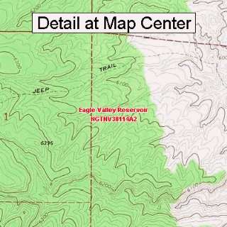 USGS Topographic Quadrangle Map   Eagle Valley Reservoir, Nevada 