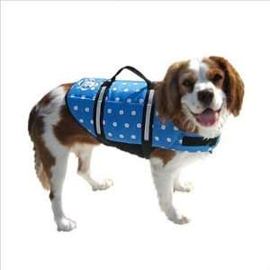  Blue Polka Dots Dog Life Jacket: Pet Supplies