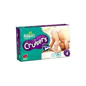  Pampers Dry Max 46 Ct Cruisers Diaper Mega Pack   Size 4 