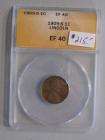 1909 s Lincoln 1 Cent. ANACS EF40.  