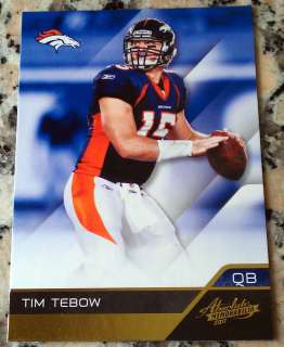 TIM TEBOW 2011 Absolute Memorabilia Panini Denver Broncos HOT 