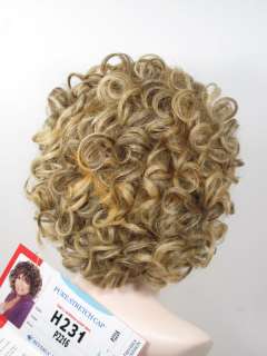 100% Human Hair Pure Stretch Cap Full Wig H231 #P2216  