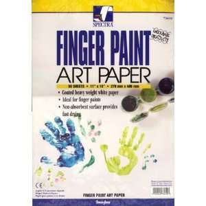     Spectra Fingerpaint Paper, 60 lbs., 11 x 16, White, 50 Sheets/Pack