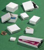 50 PCS 7x5x1 #75 White Swirl Jewelry Boxes Gift Packing Wedding Favor 