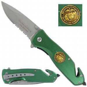   US Marines Lone Wolf Spring Assisted Rescue Knife
