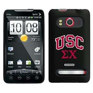  USC Sigma Chi letters on HTC Evo 4G Case  Players 