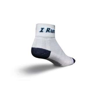  SockGuy Channel Air 2in I Run Blue Cycling/Running Socks 