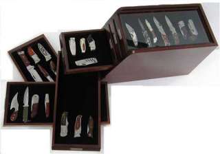 Item shown above: Rosewood with a glossy protective coat (Knives show 