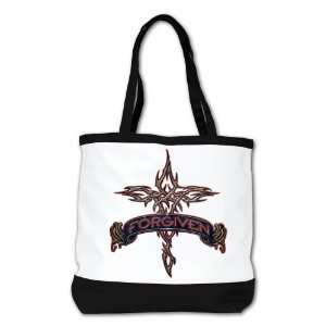   : Shoulder Bag Purse (2 Sided) Black Forgiven Cross: Everything Else