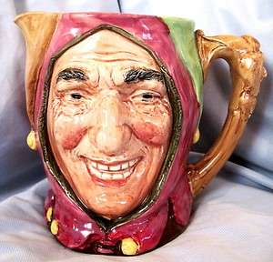 Royal Doulton JUG PITCHER JESTER TOUCHSTONE VERY OLD  